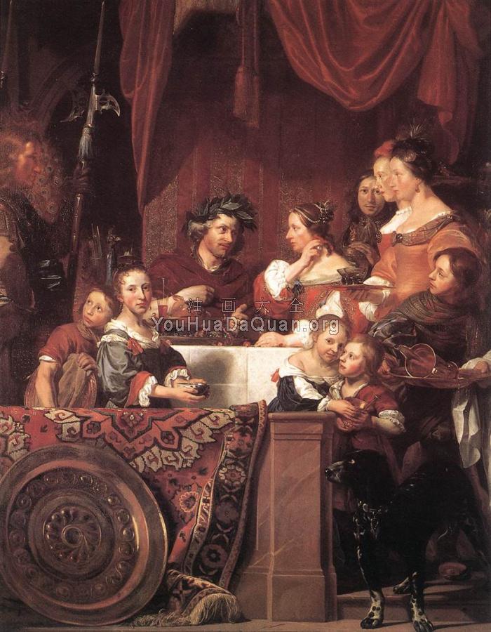 The de Bray Family, The Banquet of Antony and Cleopatra - 简·德·布雷